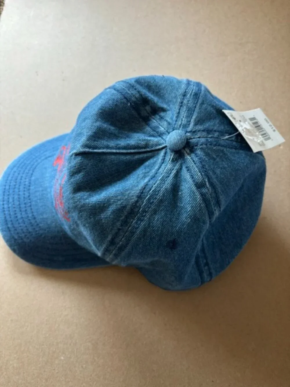 Denim/Jeans Blue Crab/Zodiac Cancer Adjustable Hat Baseball Cap Unisex NEW w/tag